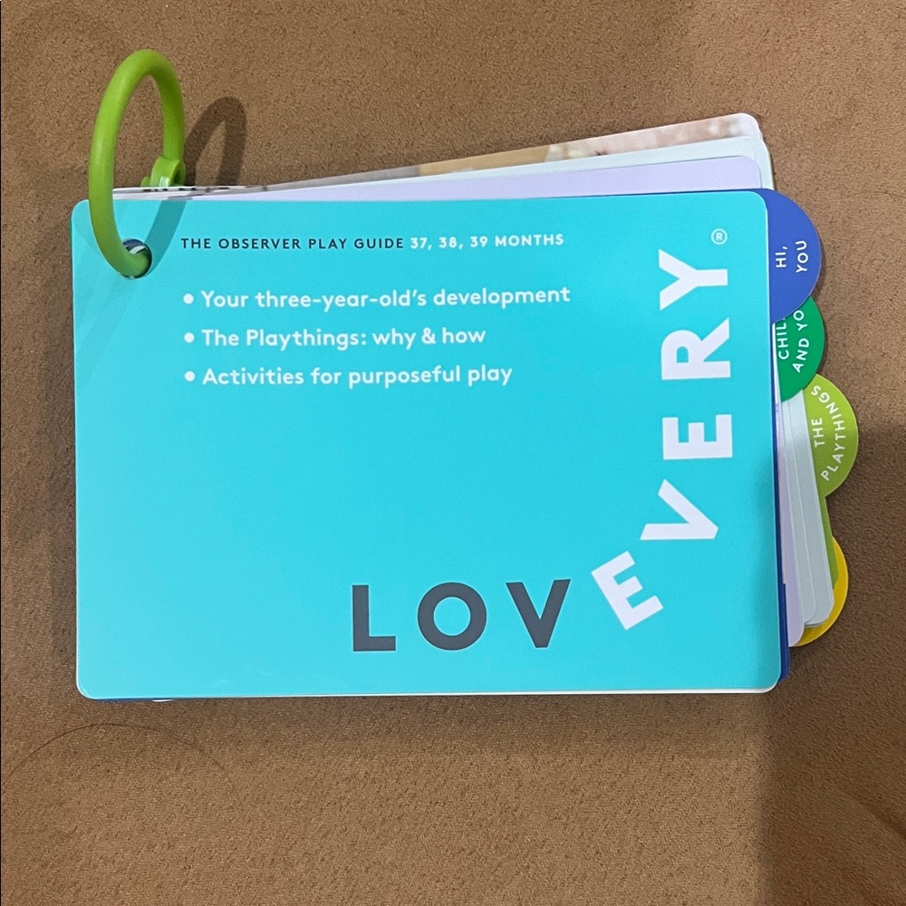 Lovevery The Observer Play Guide for Toddlers aged 37, 38 and 39 months